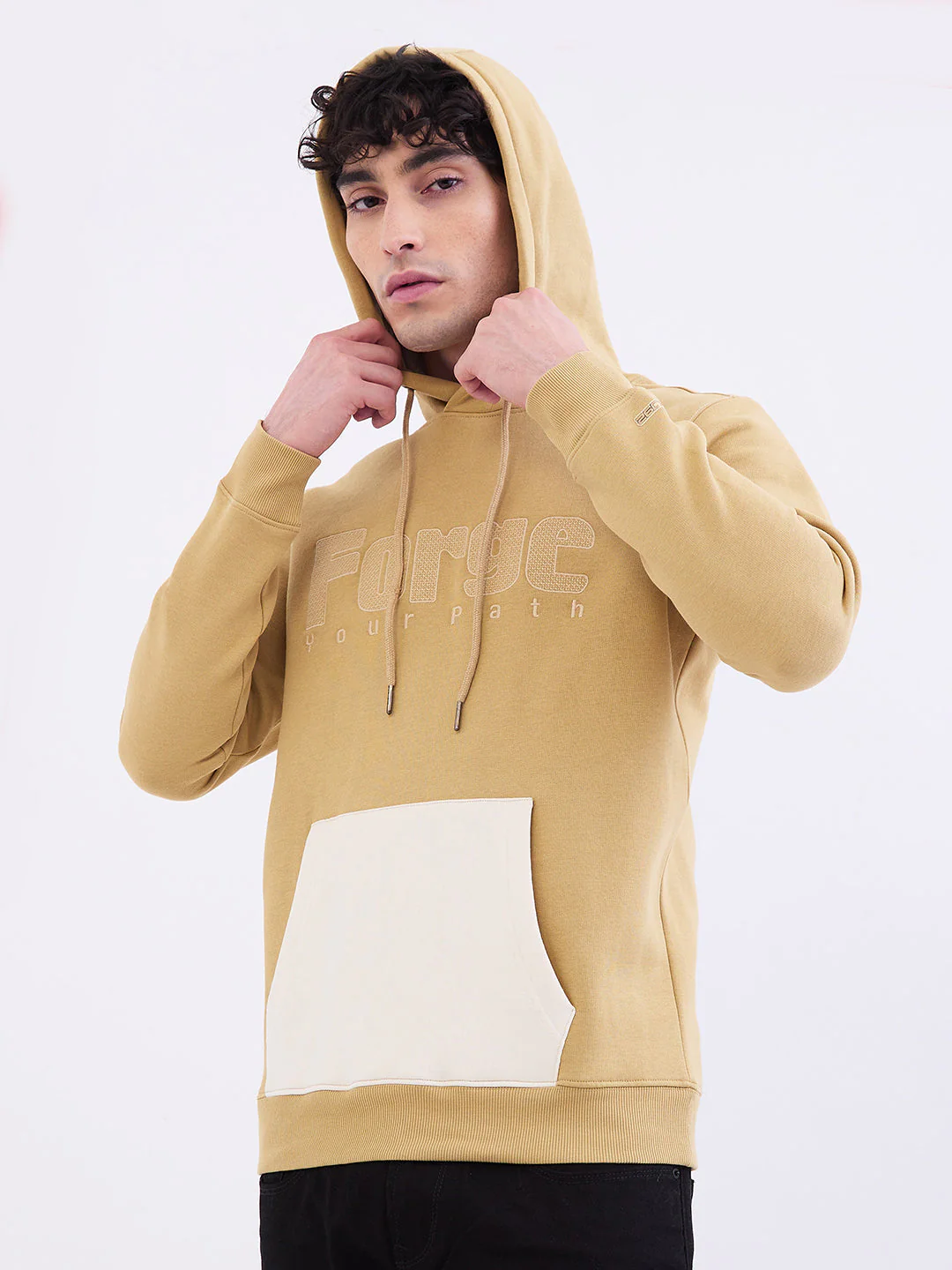 Men Sweatshirt Beige Regular Fit - Image 9