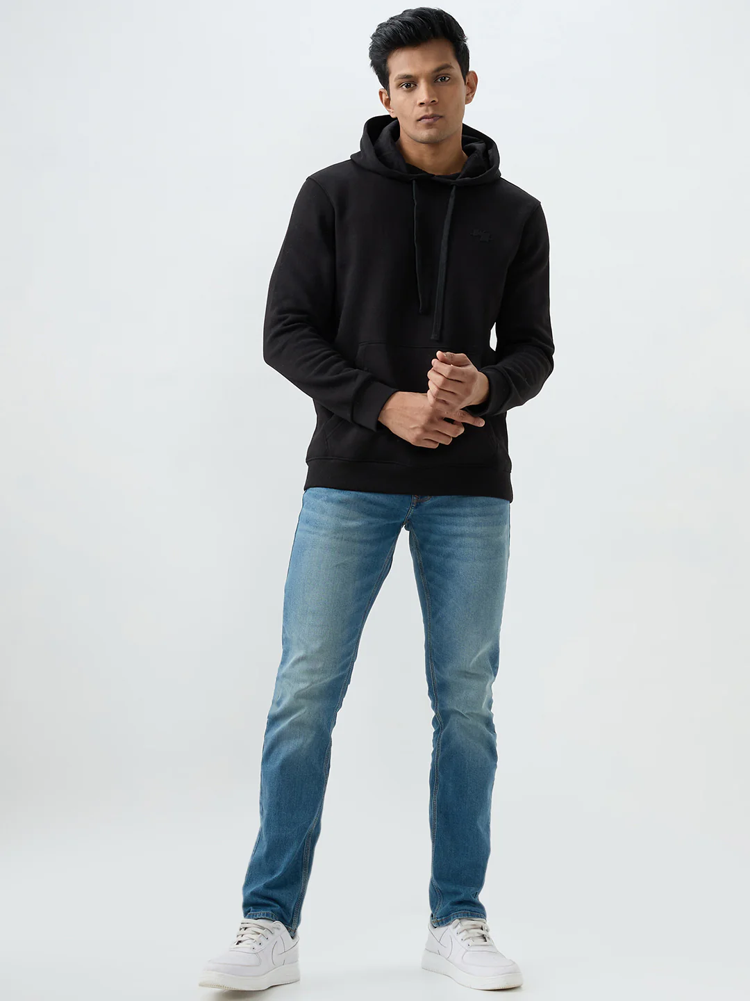 Men Sweatshirt Black Regular Fit - Image 5