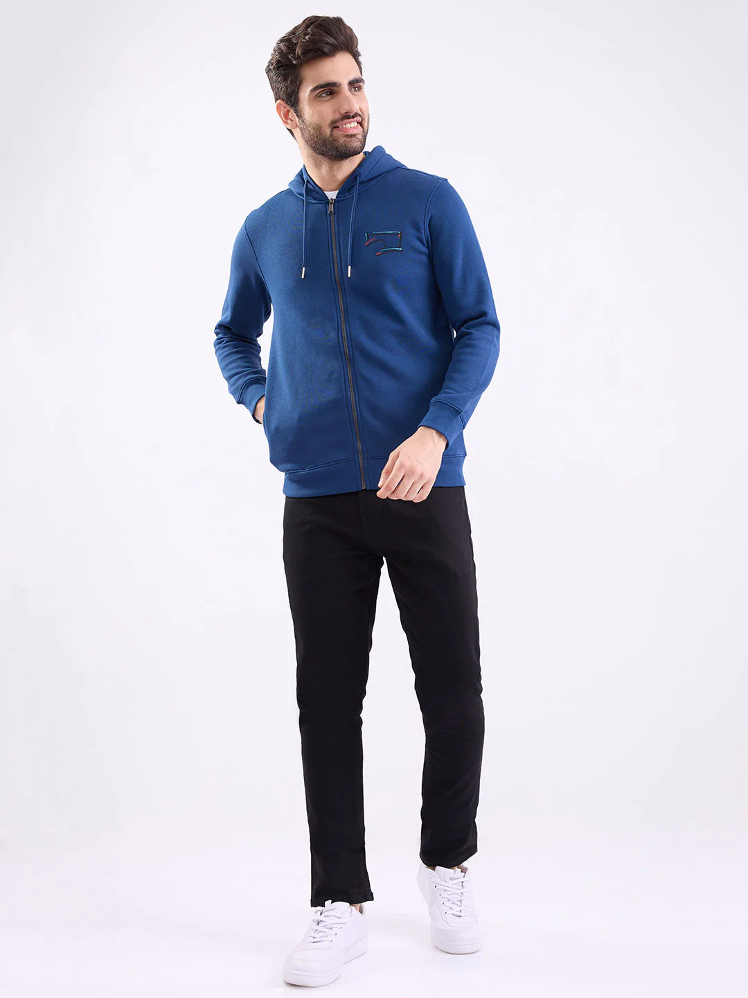 Men Sweatshirt Blue Regular Fit - Image 5