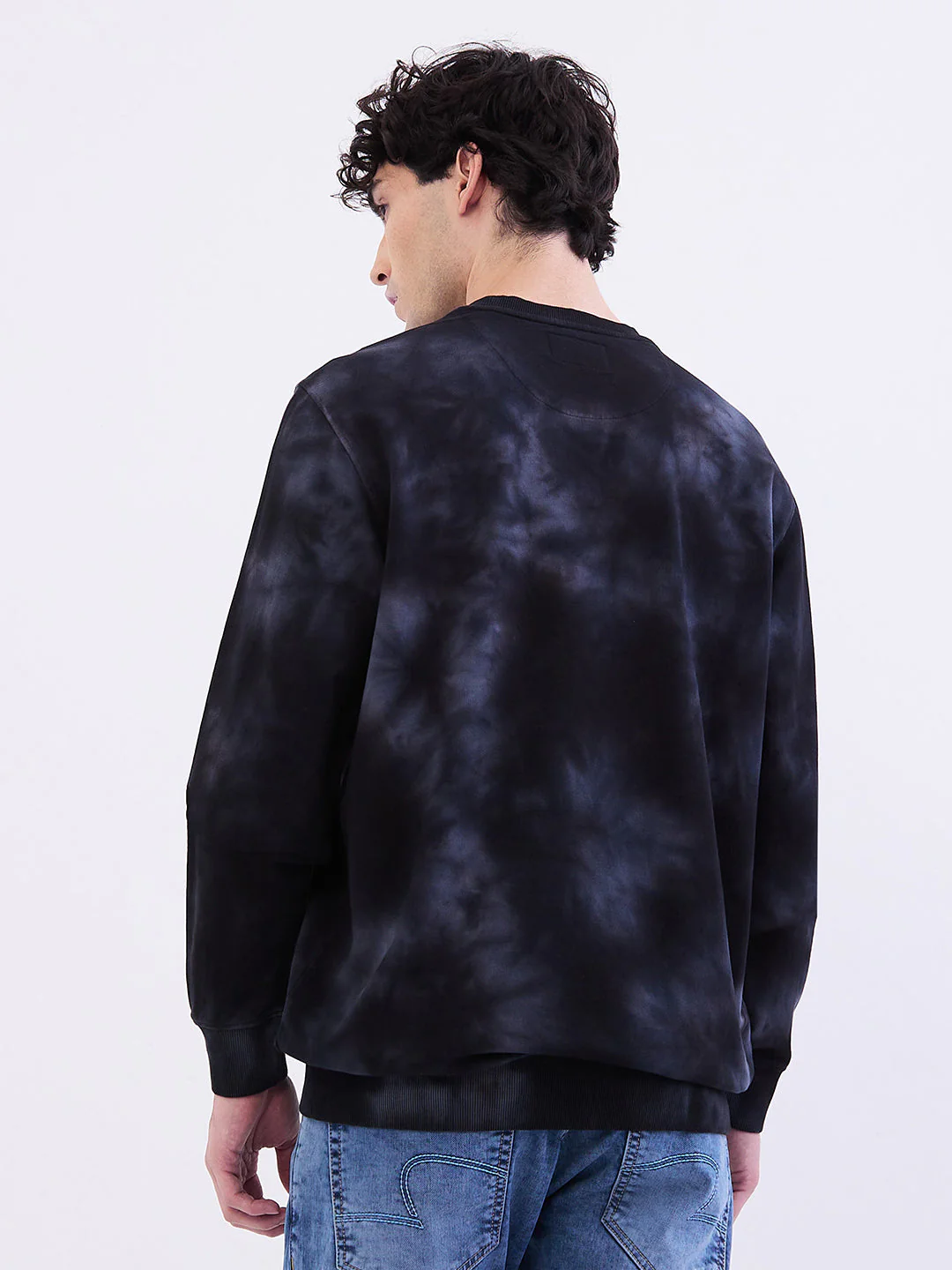 Men Sweatshirt Black Slim Fit - Image 4