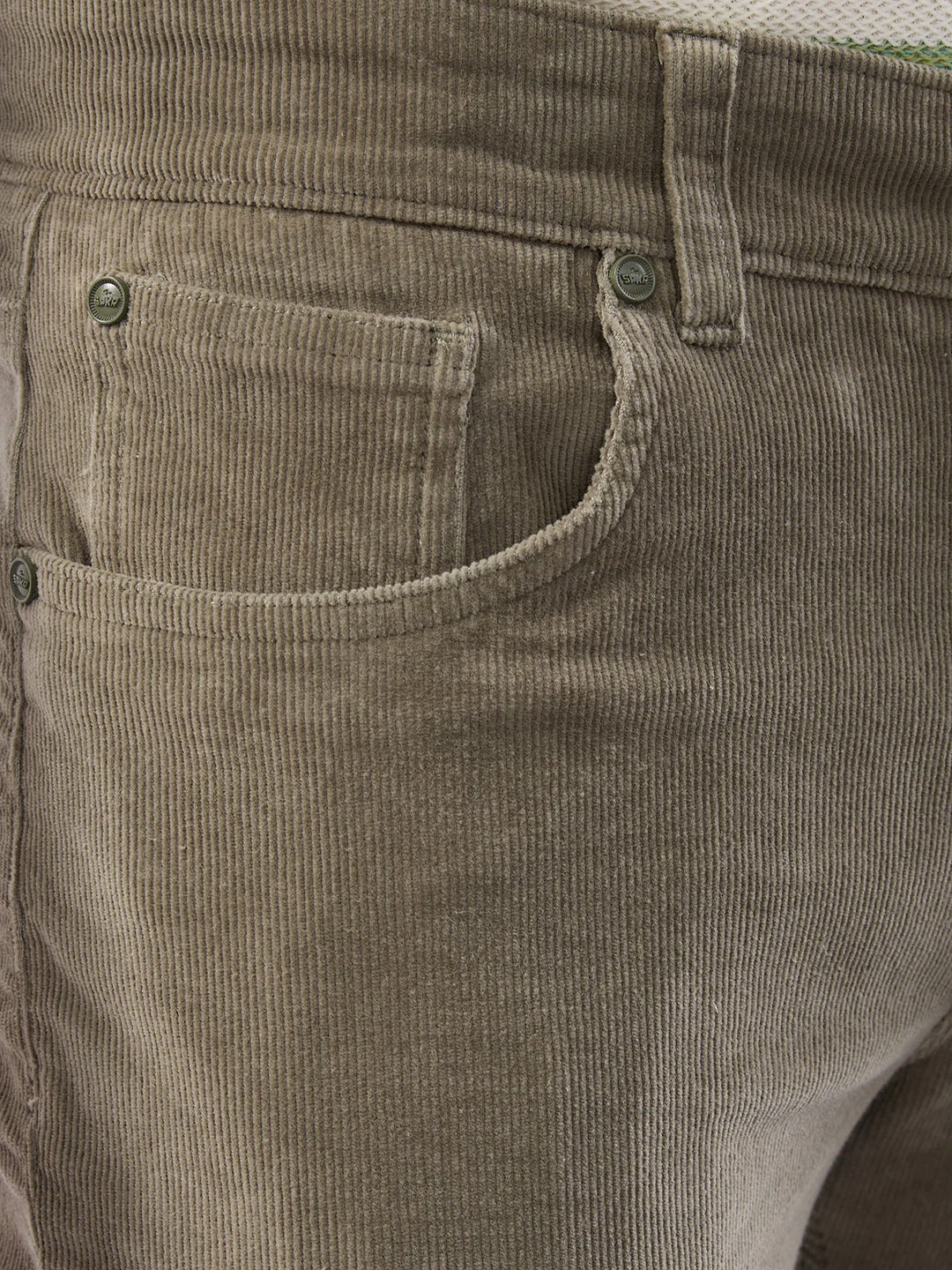 Men Trouser Green Mid Rise - Image 6