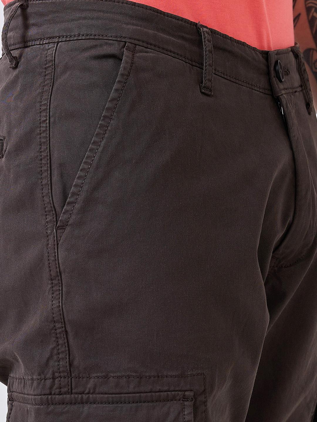 Men Cargo Regular Fit Grey Mid Rise - Image 6