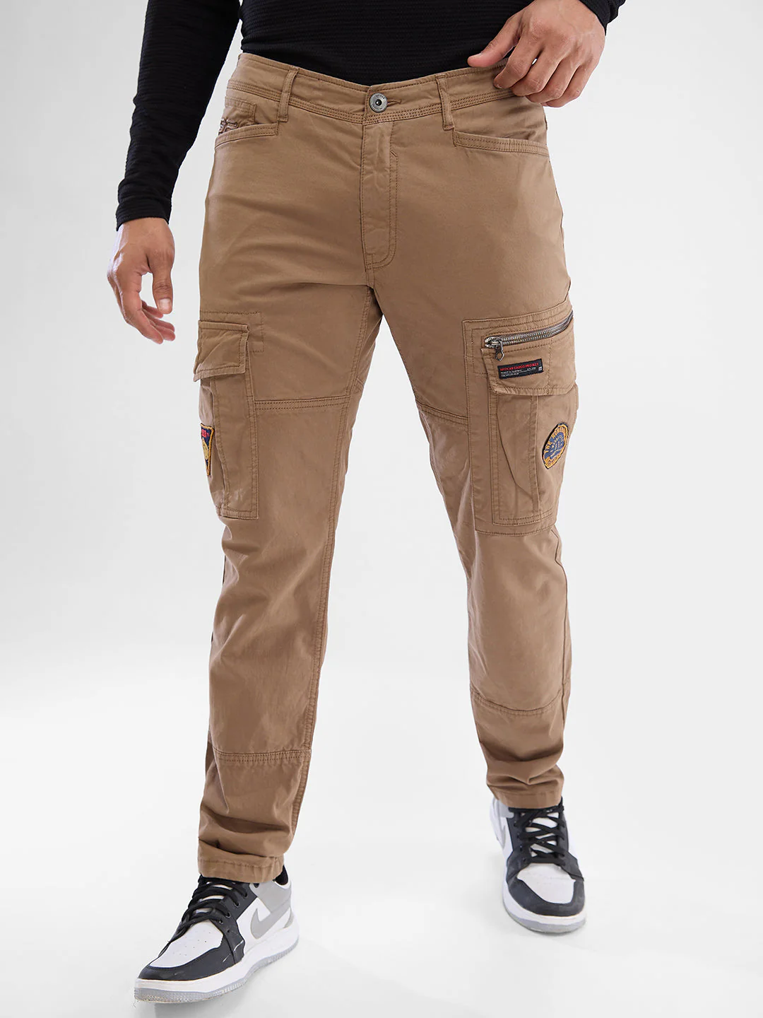 Men Trouser Cargo Fit Mid Rise - Image 4