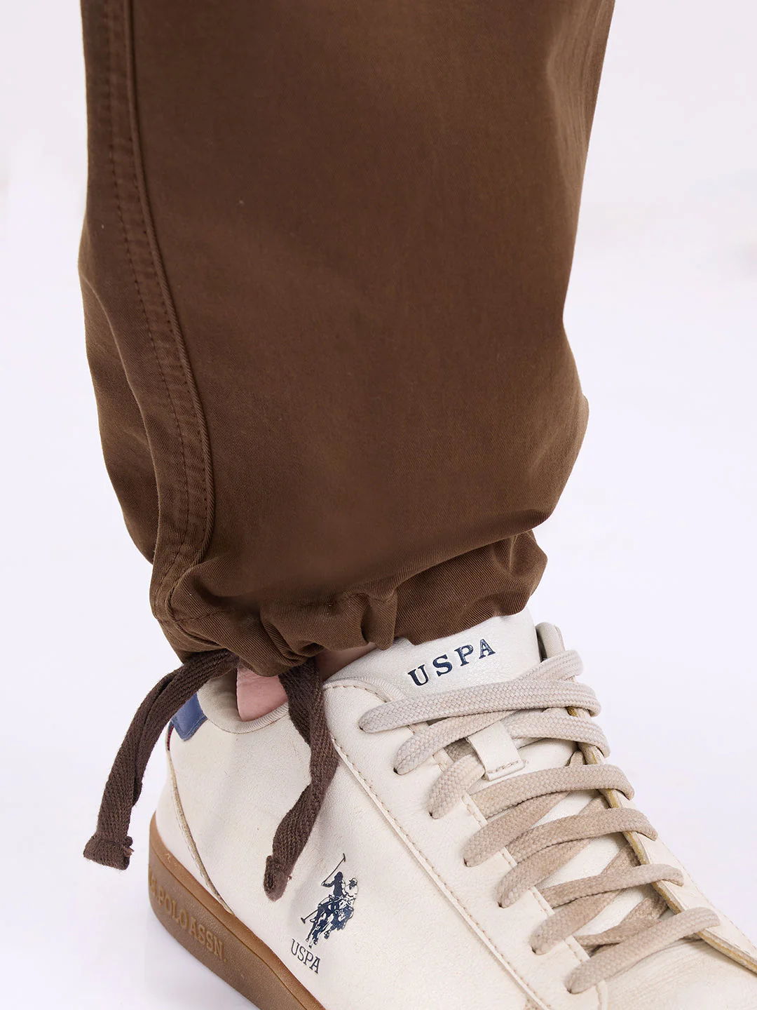 Men Trouser Relaxed Fit Brown Mid Rise - Image 9