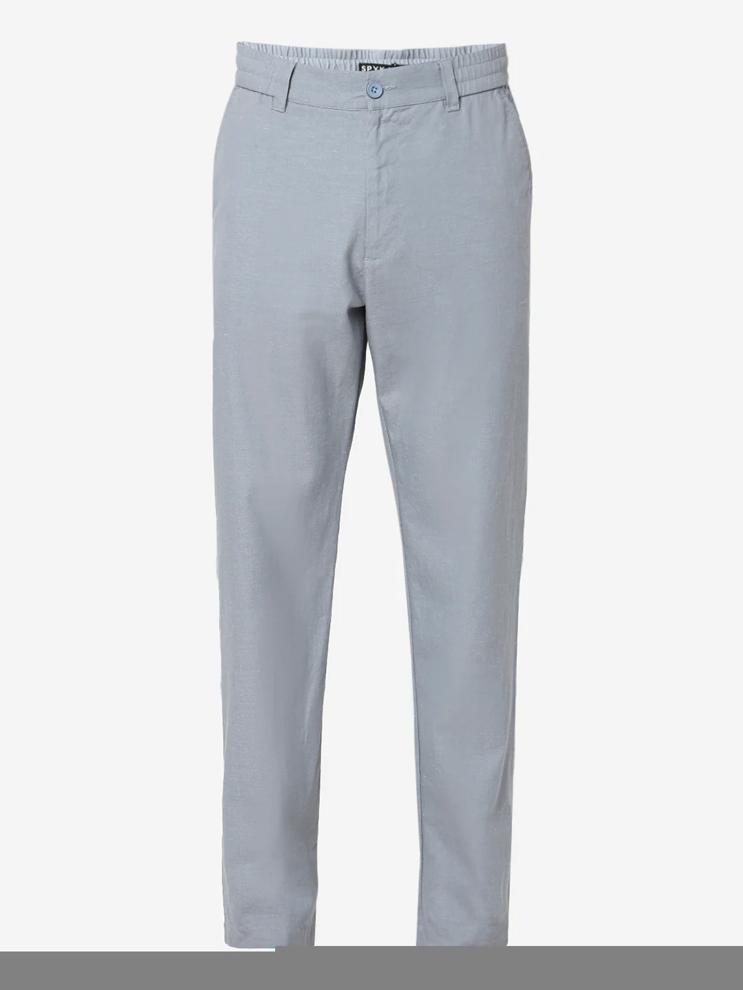 Men Trouser Regular Fit Grey Mid Rise - Image 7