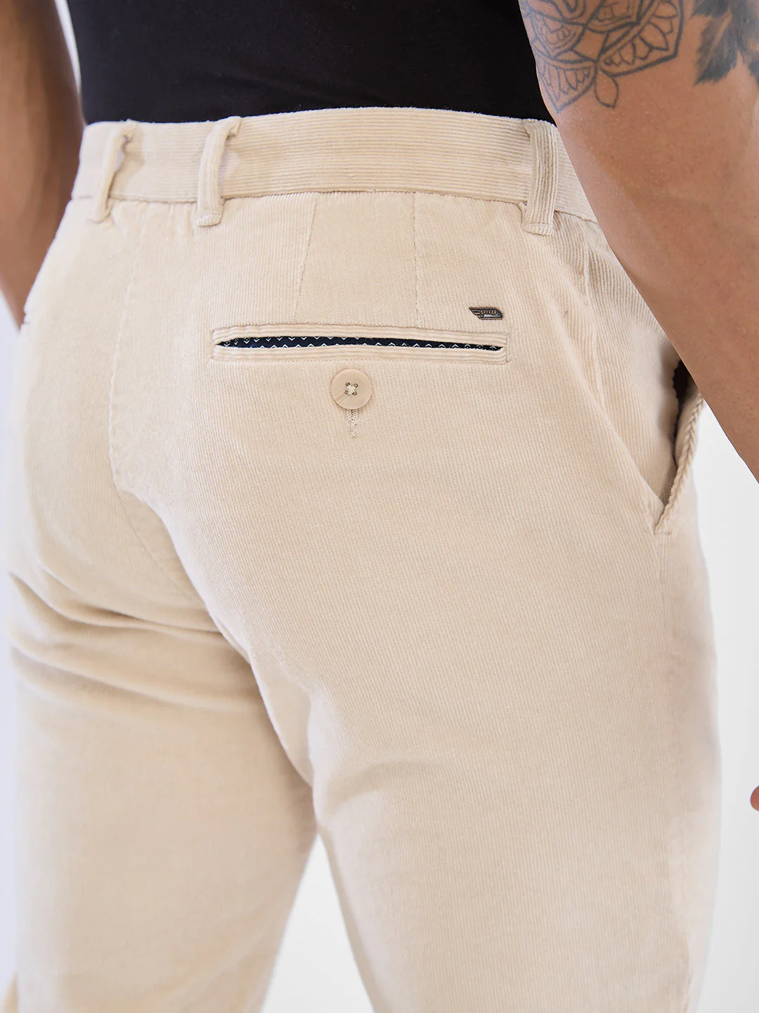 Men Trouser Regular Fit Mid Rise - Image 3