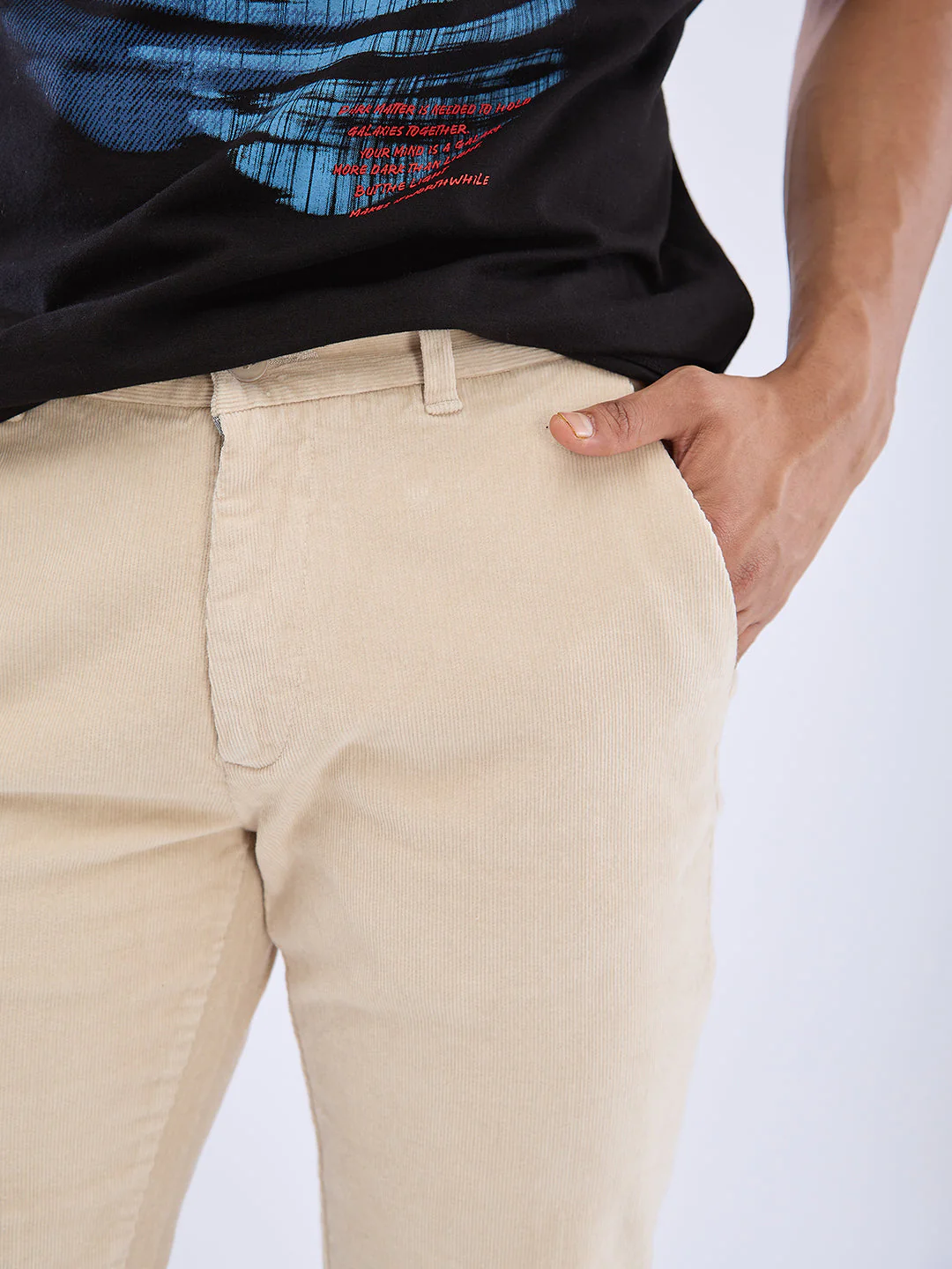 Men Trouser Regular Fit Mid Rise - Image 6
