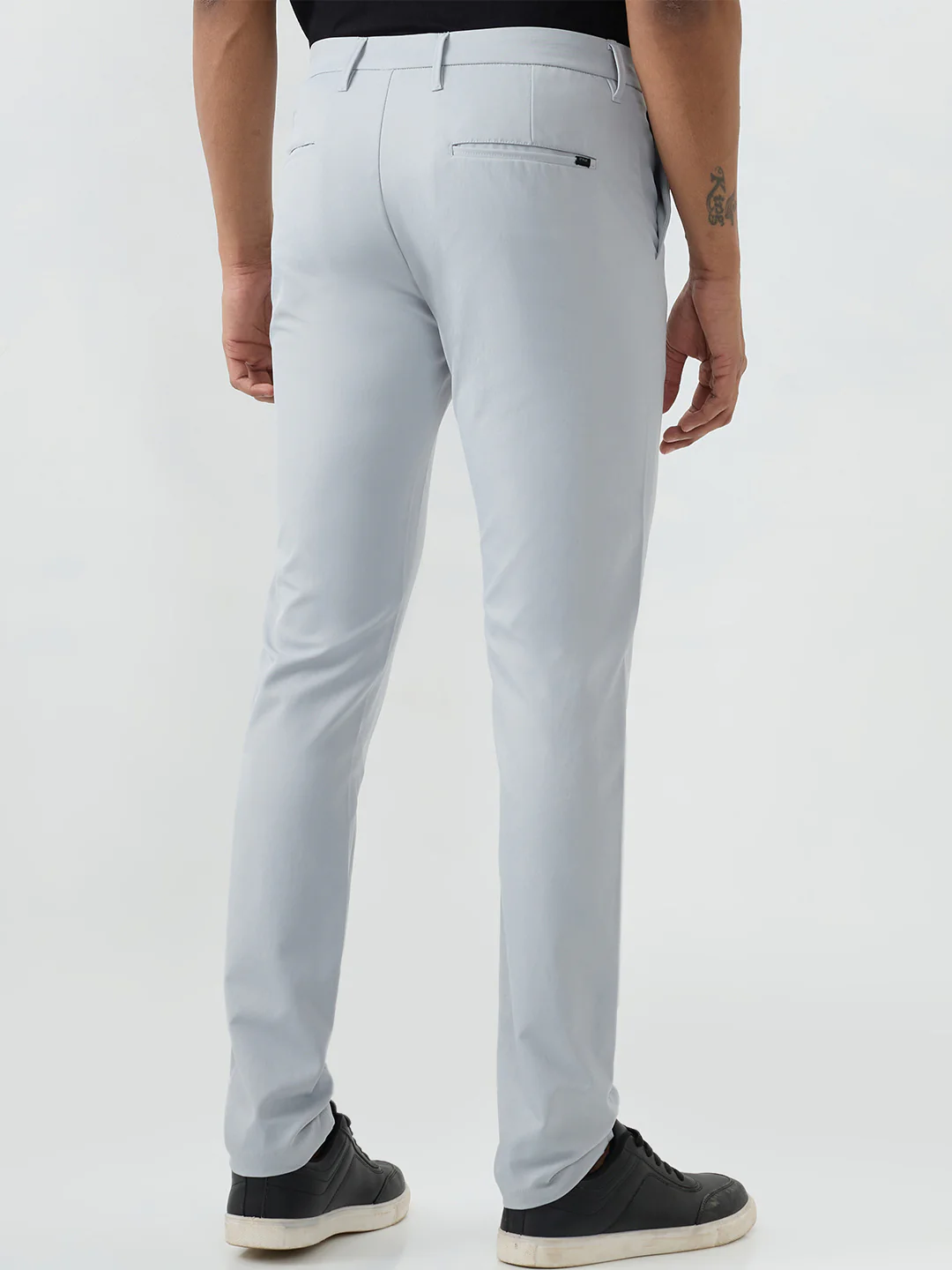 Men Trouser Grey Mid Rise - Image 4