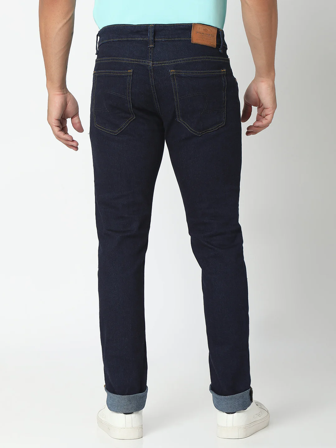 Men Rover Jeans Regular Fit Raw Blue Mid Rise - Image 5