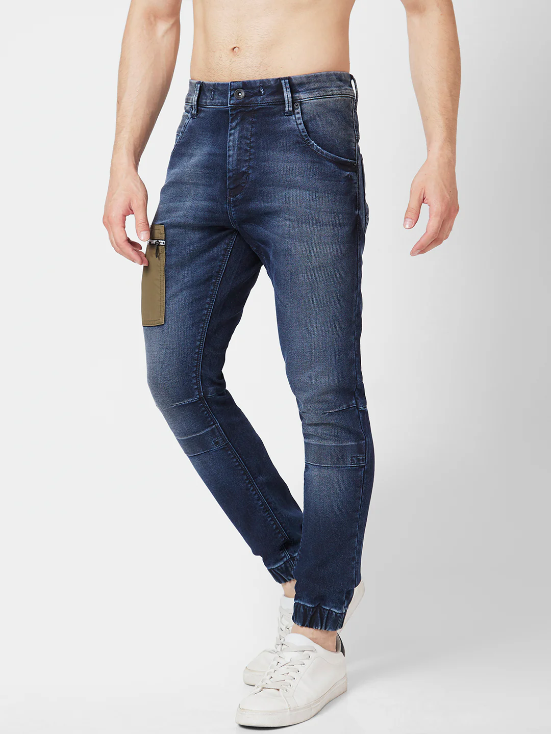 Men Rover Jeans Regular Fit Dark Blue High Rise - Image 4