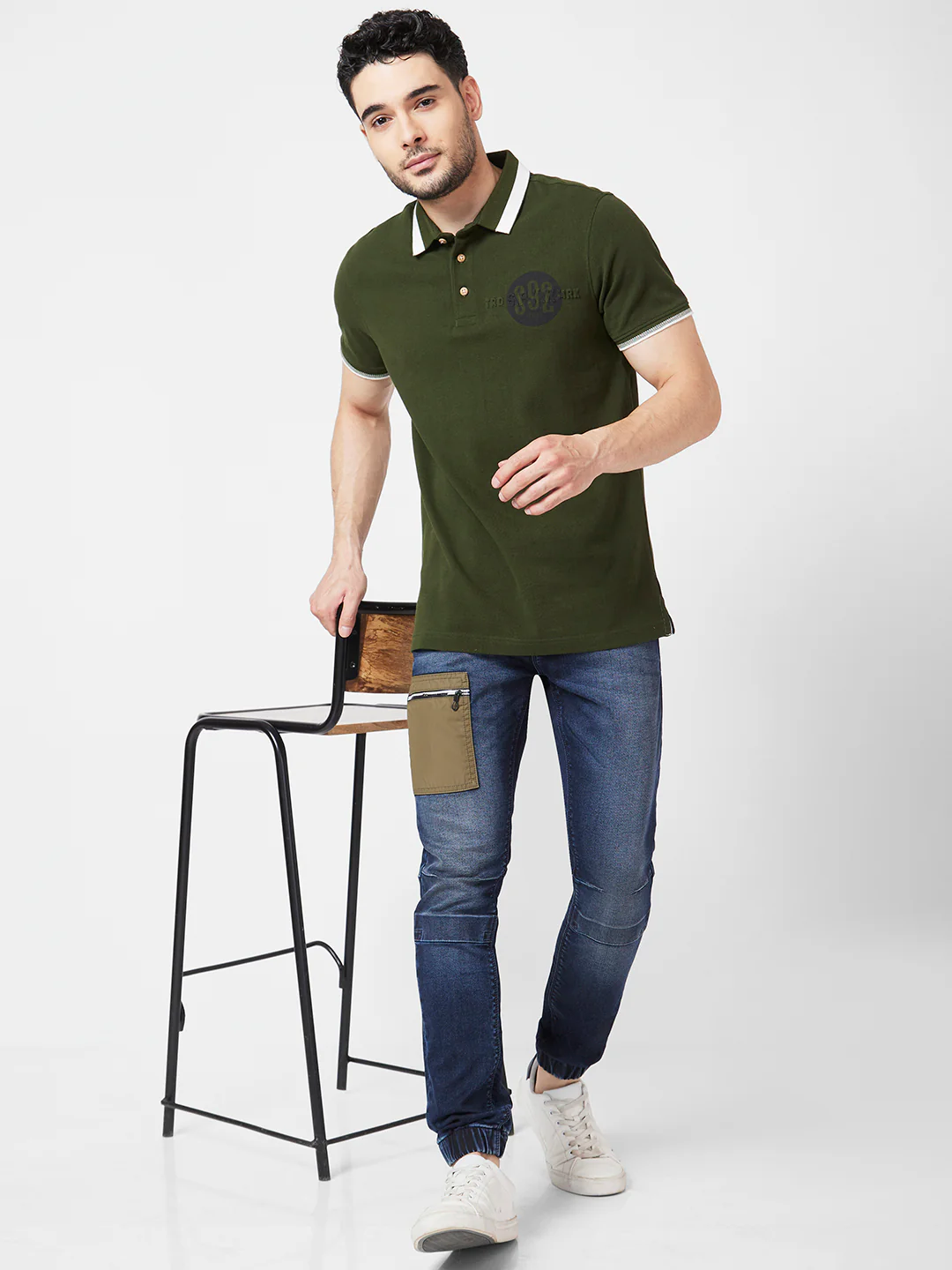 Men Rover Jeans Regular Fit Dark Blue High Rise - Image 6