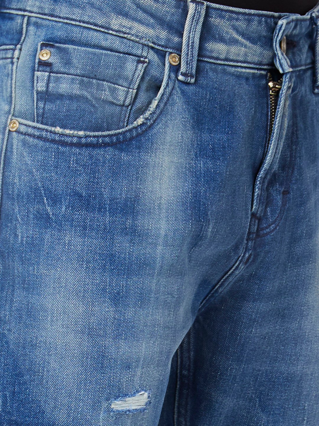 Men Kano Jeans Slim Fit Blue Low Rise - Image 5