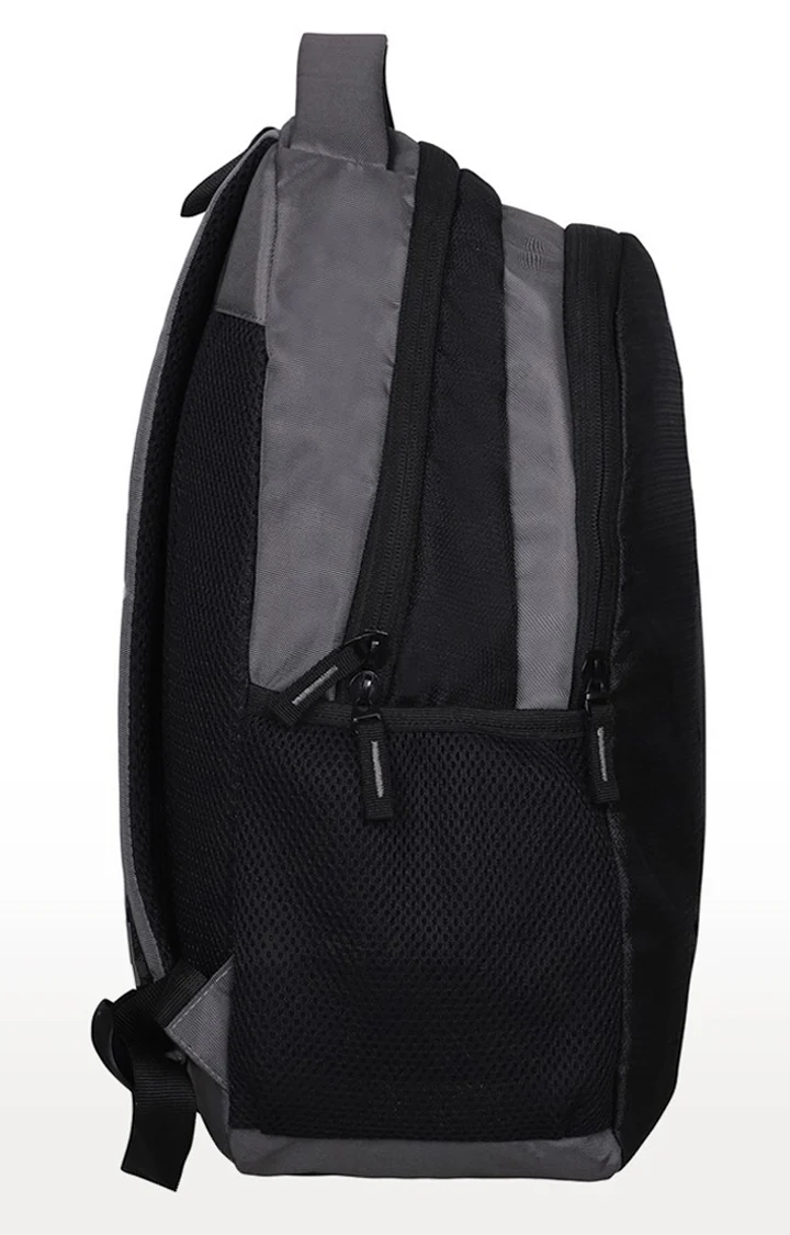 Black Solid Laptop Backpack - Image 3