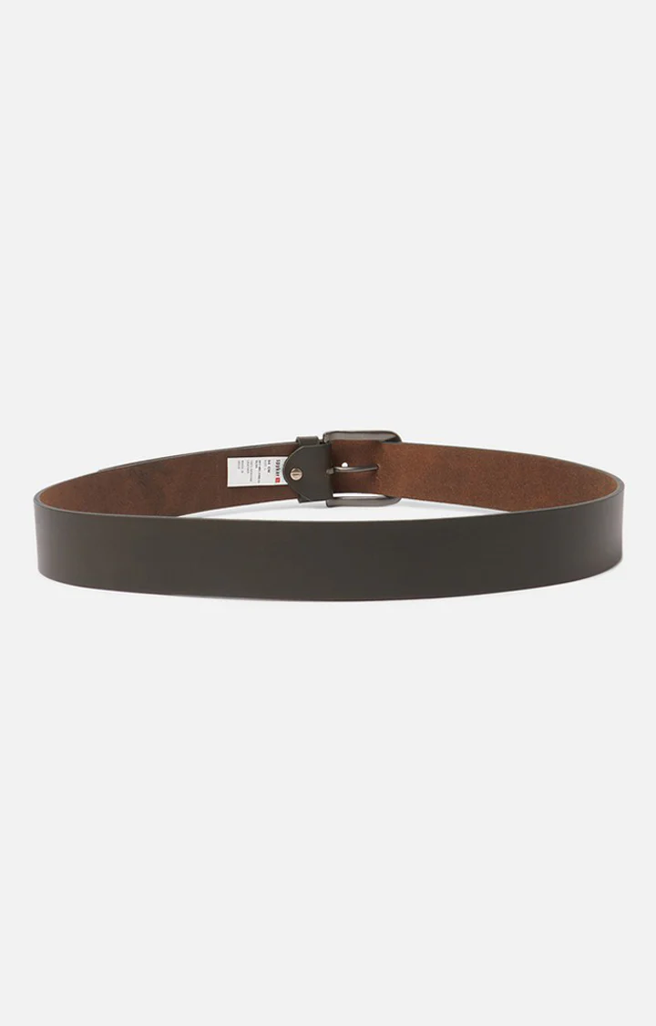 Olive Genuine Leather Belt - Image 2
