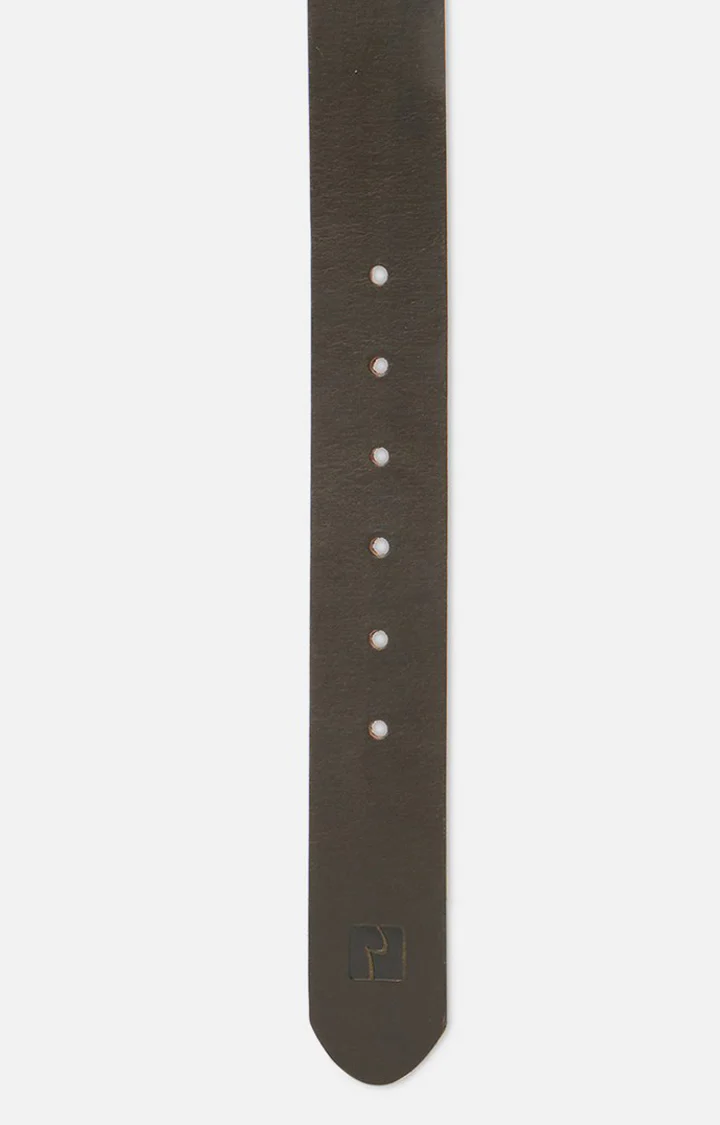 Olive Genuine Leather Belt - Image 4