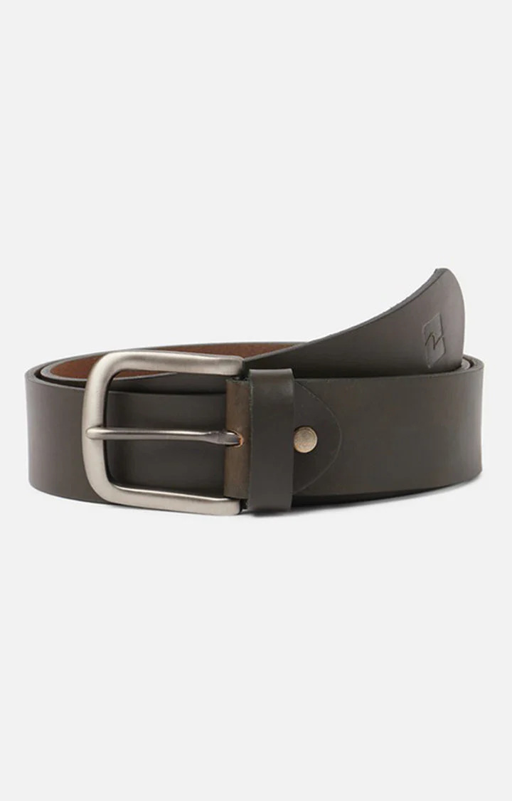 Olive Genuine Leather Belt - Image 7