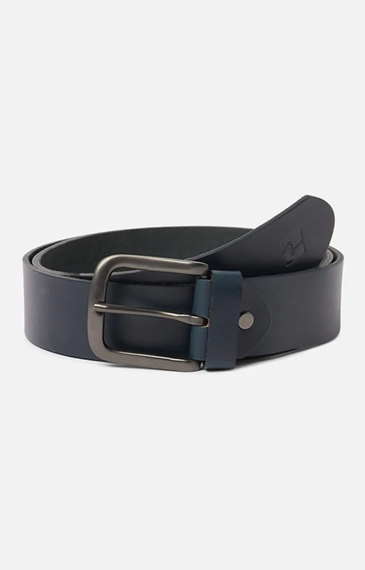 Men Blue Genuine Leather Belt - Image 7