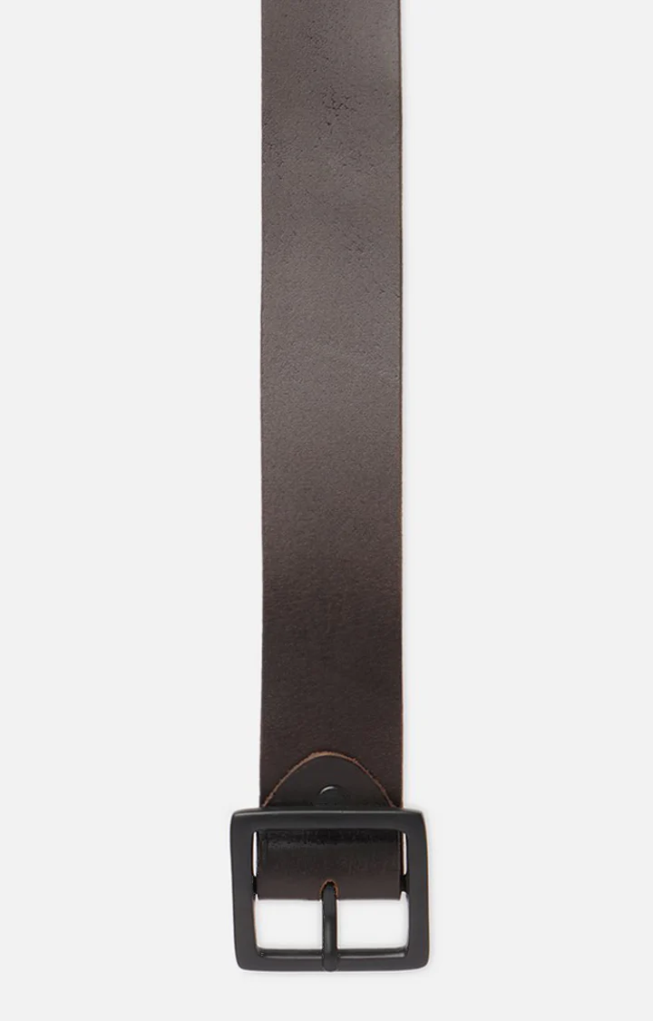 Men Brown Genuine Leather Belt - Image 4