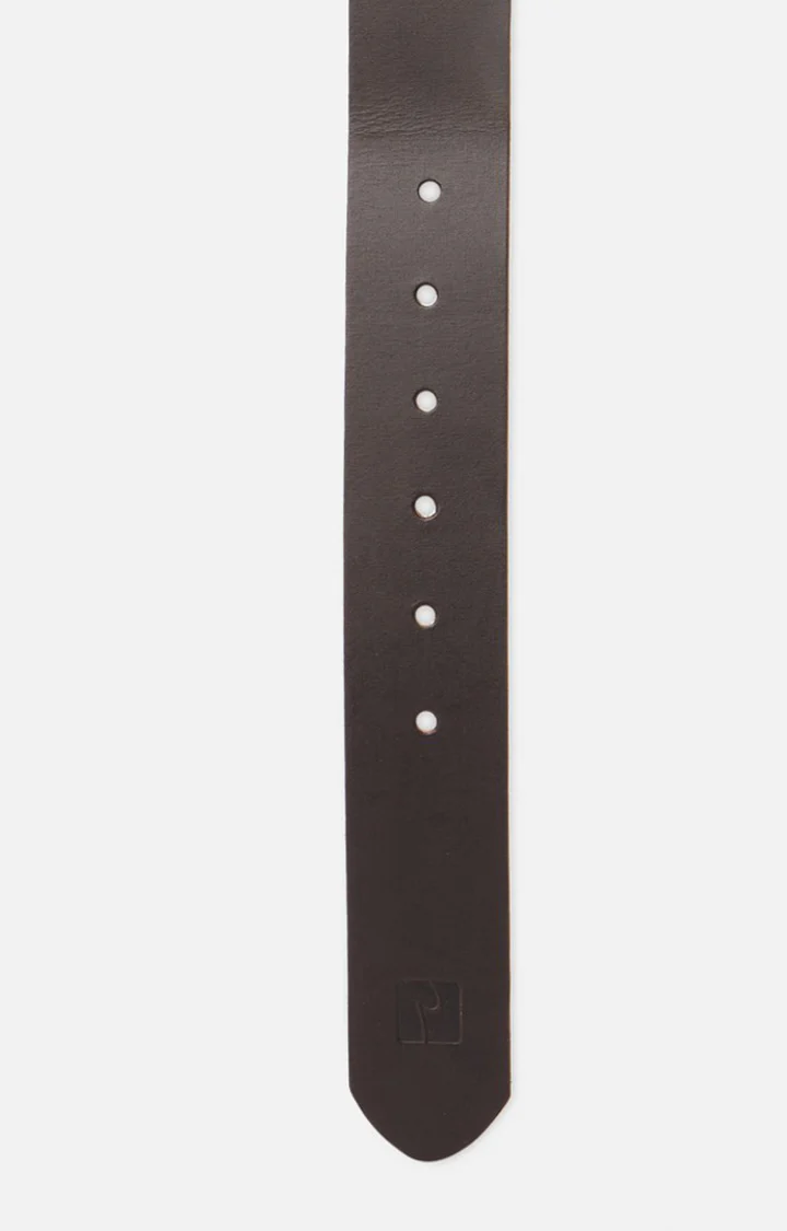 Men Brown Genuine Leather Belt - Image 5