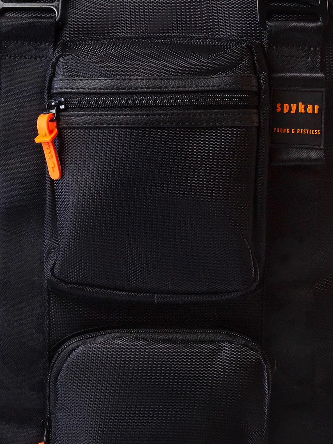 Men Black Casual Traveler Backpack - Image 5