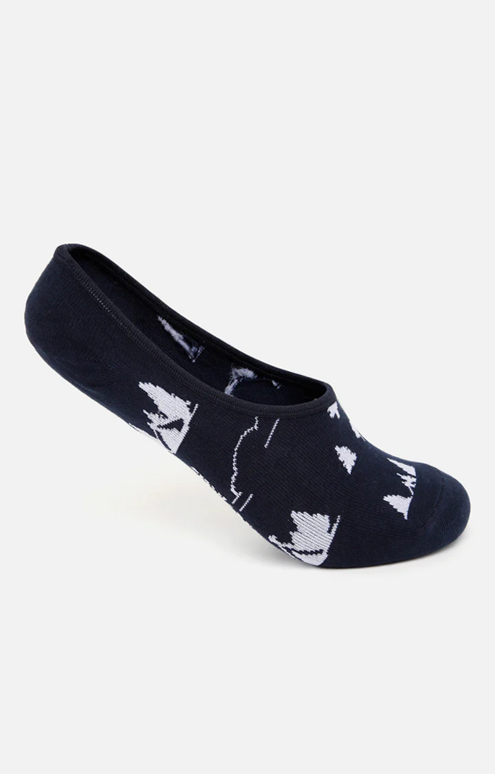 Underjeans Pack Of 2 Grey & Black Cotton Ped Socks - Image 2