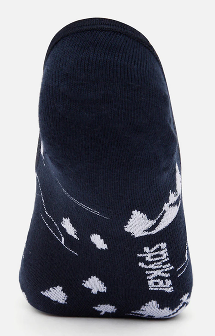 Underjeans Pack Of 2 Grey & Black Cotton Ped Socks - Image 4