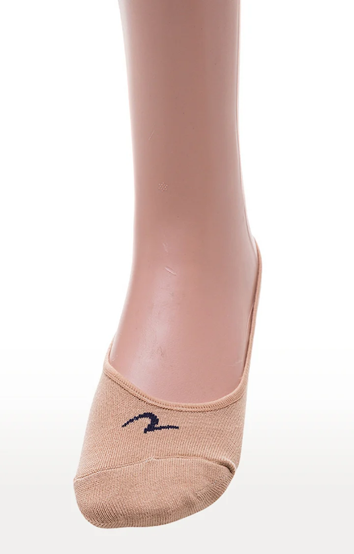 Pack Of 2 Orange And Beige Solid Socks - Image 3