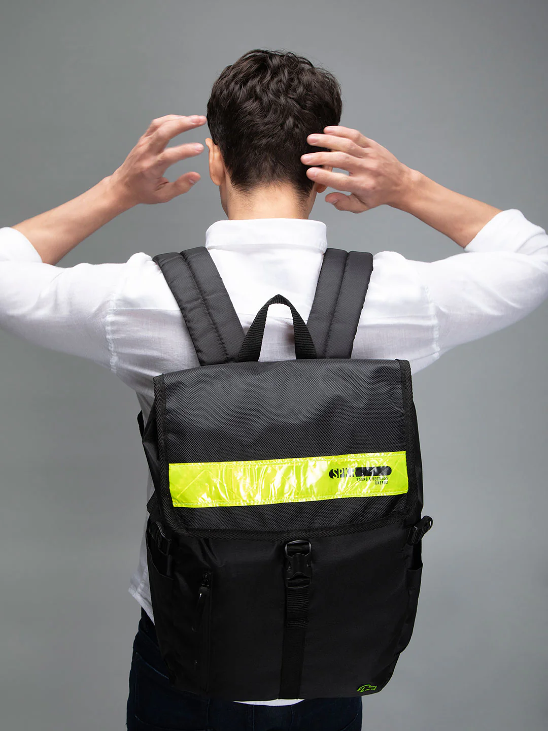 Black Neon Traveler Backpack - Image 6