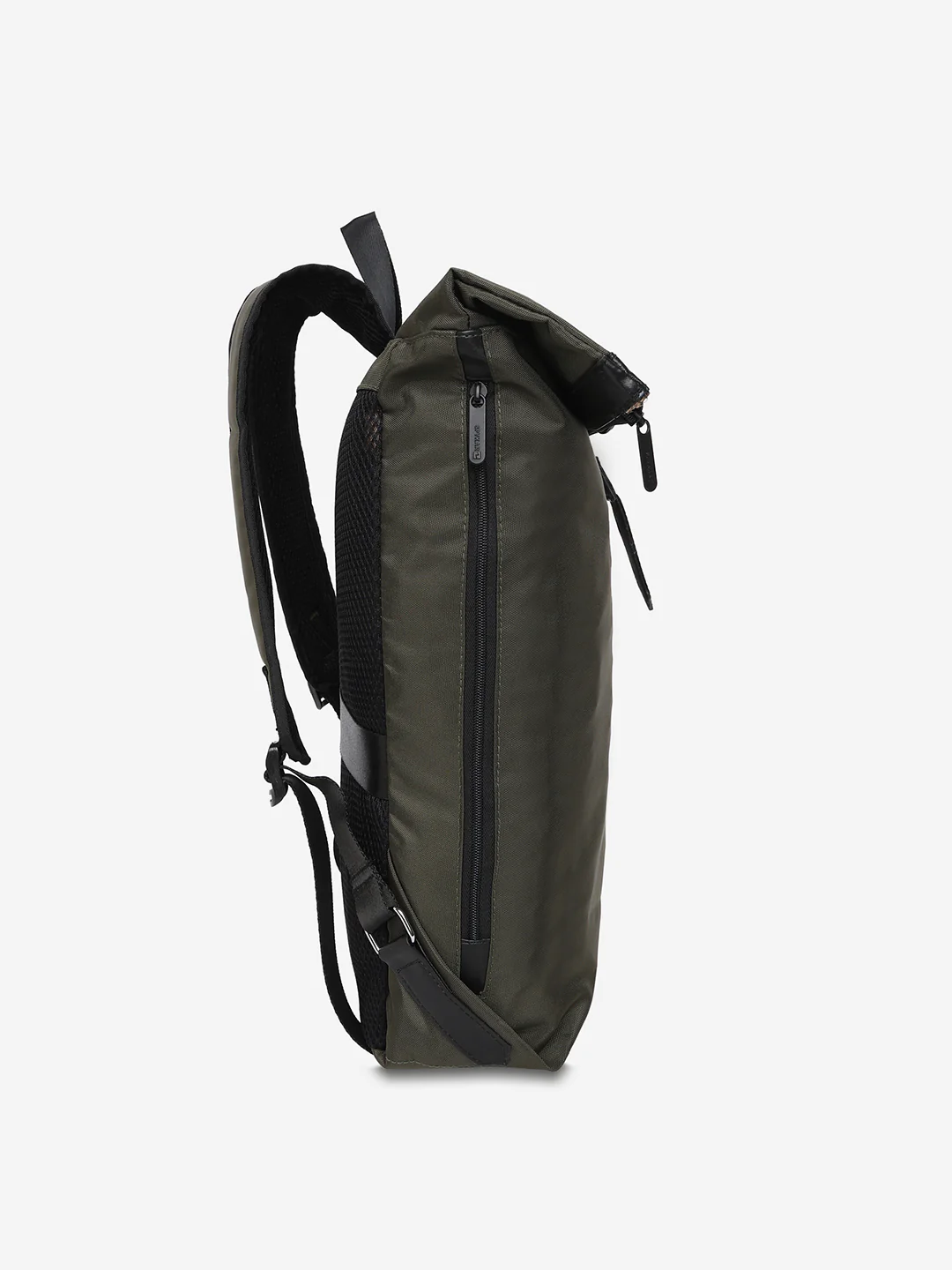 Unisex Olive Polyester Backpack - Image 5