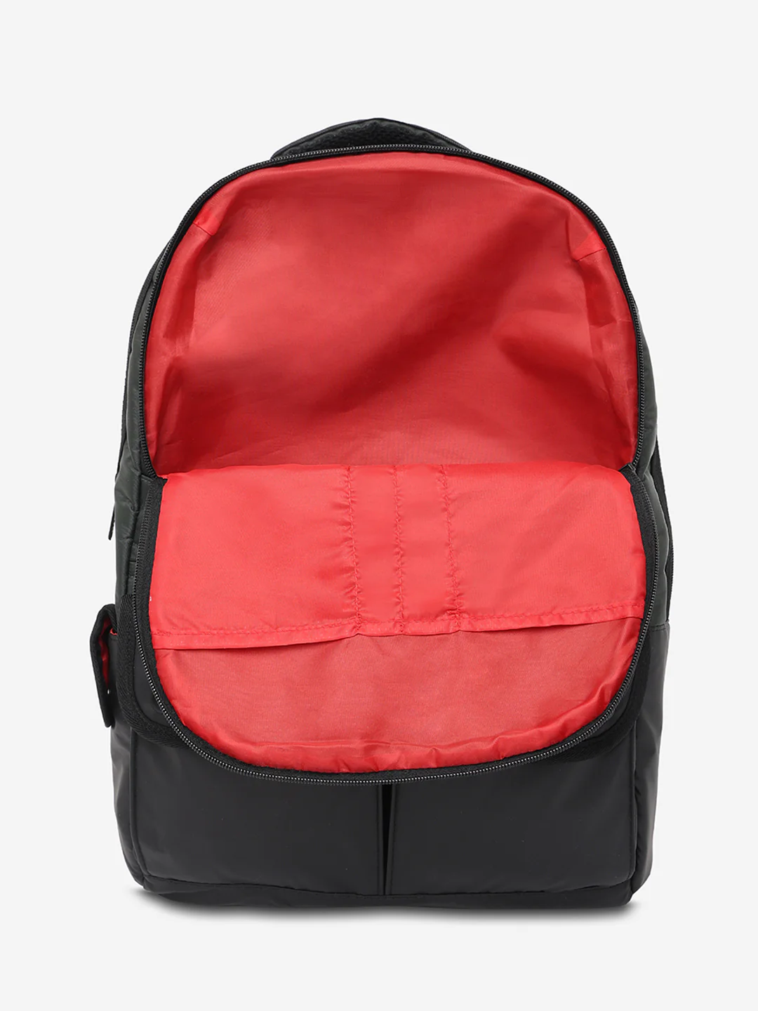Unisex Black & Olive Polyester Backpack - Image 7