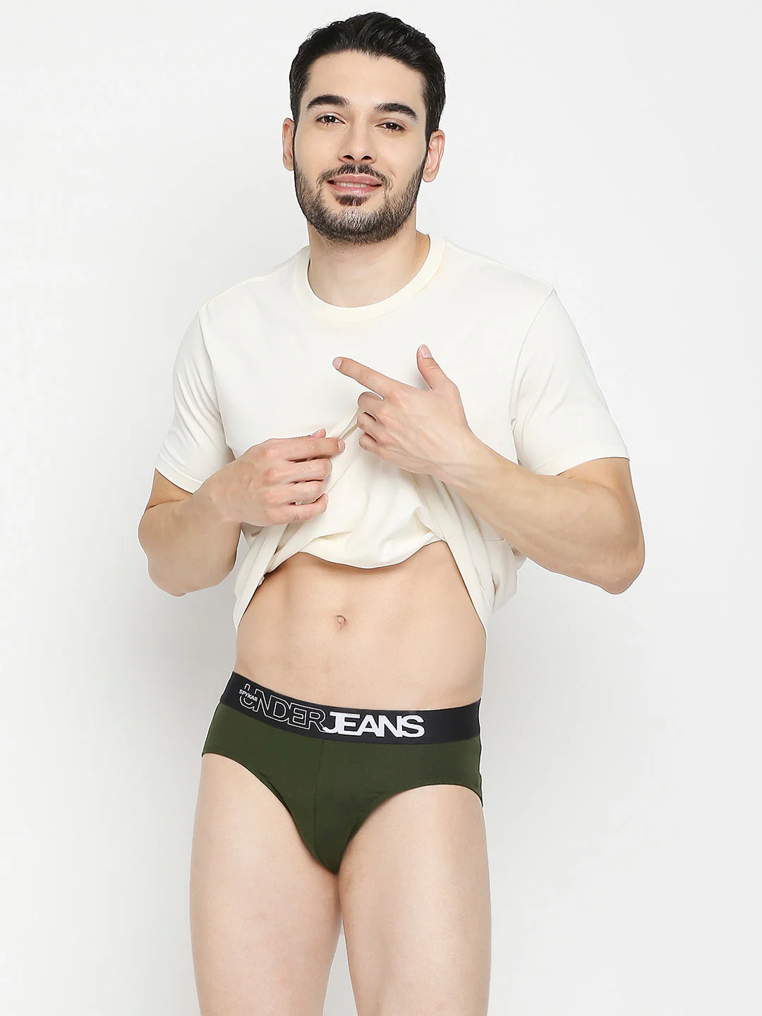 Underjeans Pack Of 2 Cotton Blend Briefs - Image 2