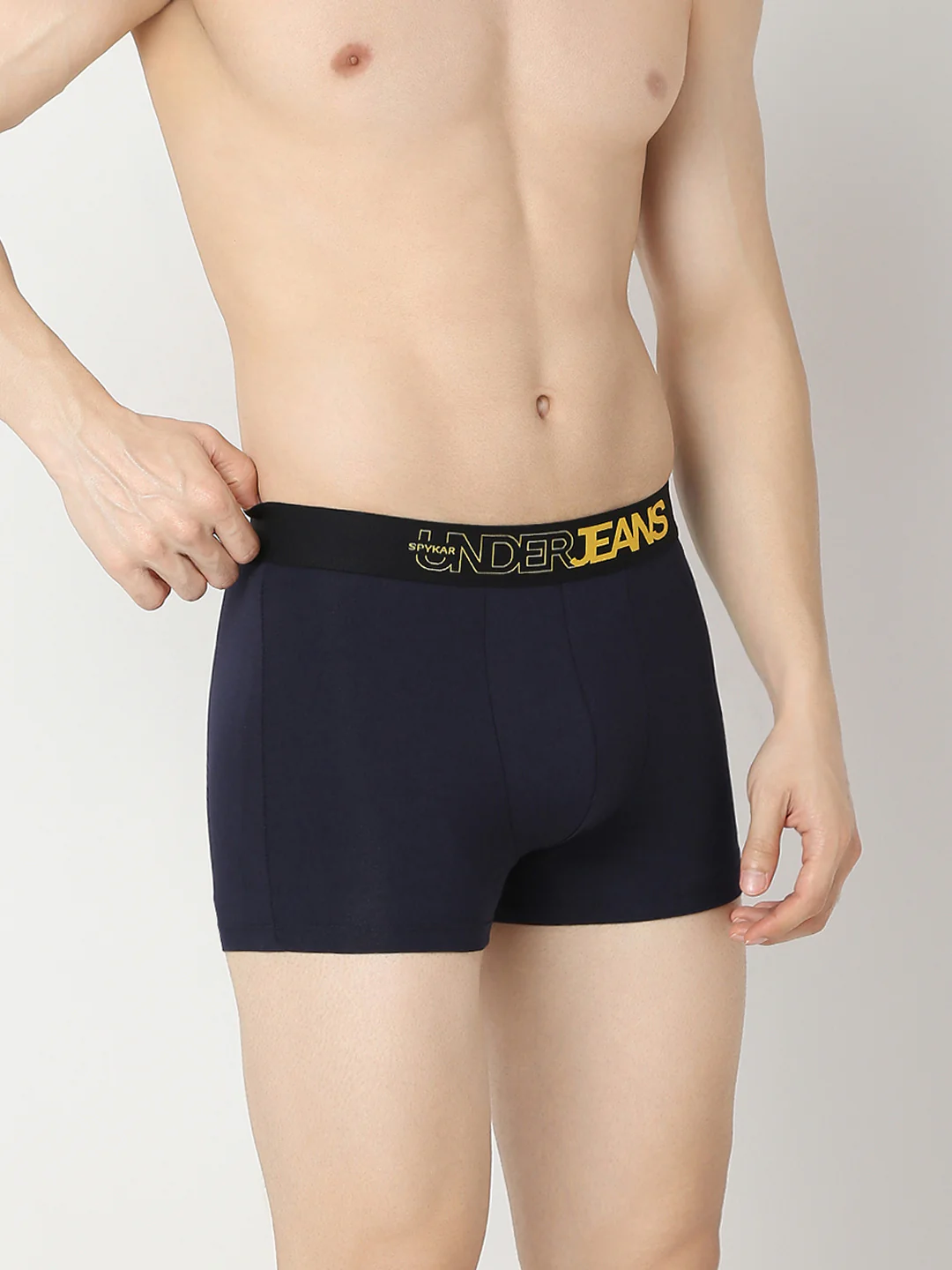 Underjeans Pack Of 2 Yellow & Navy Trunk - Image 3