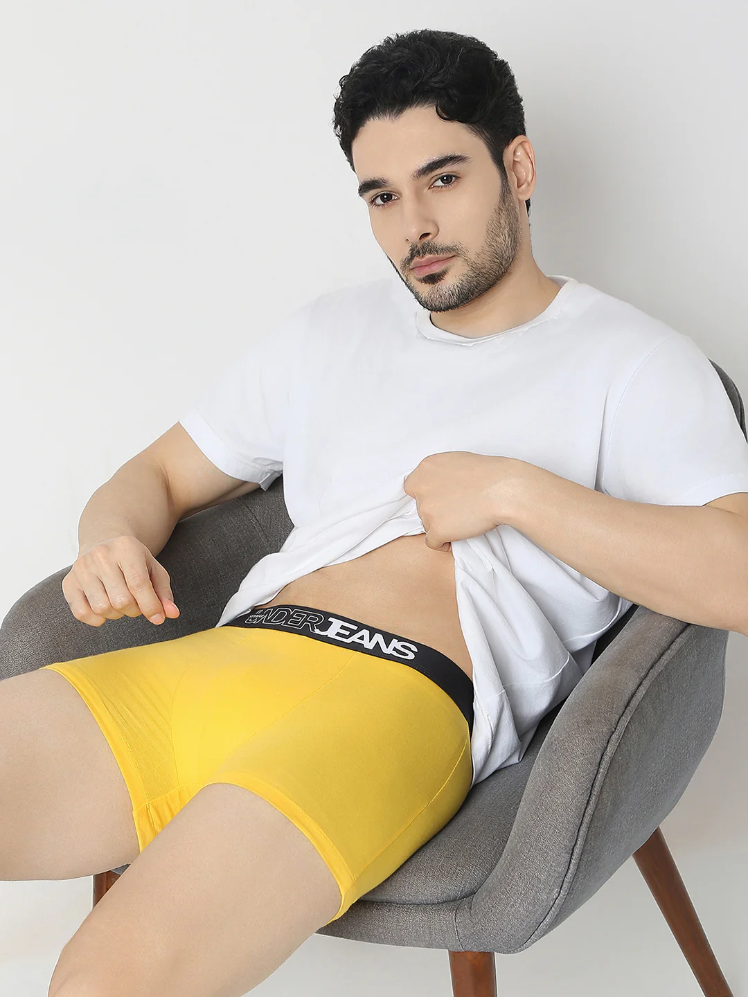 Underjeans Pack Of 2 Yellow & Navy Trunk - Image 5