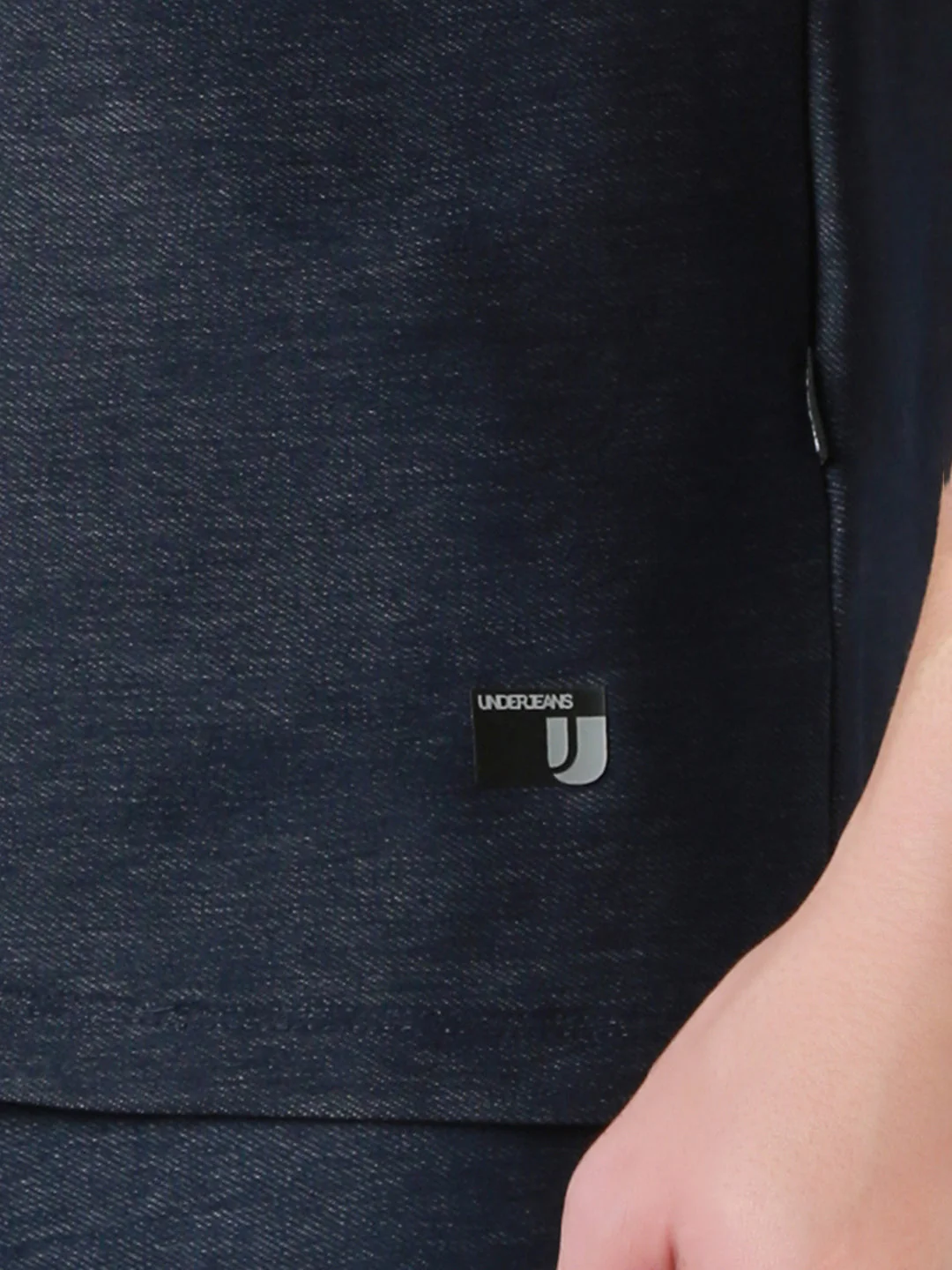 Underjeans DarK Blue Round Neck Solid Vest - Image 7