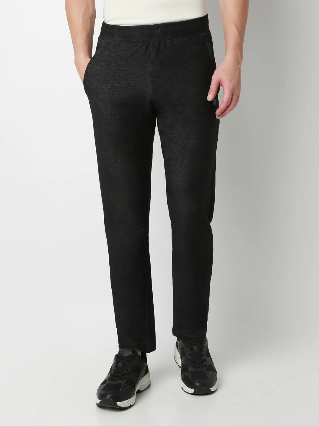 Underjeans Lounge Pant Slim Fit Black Mid-Rise - Image 2