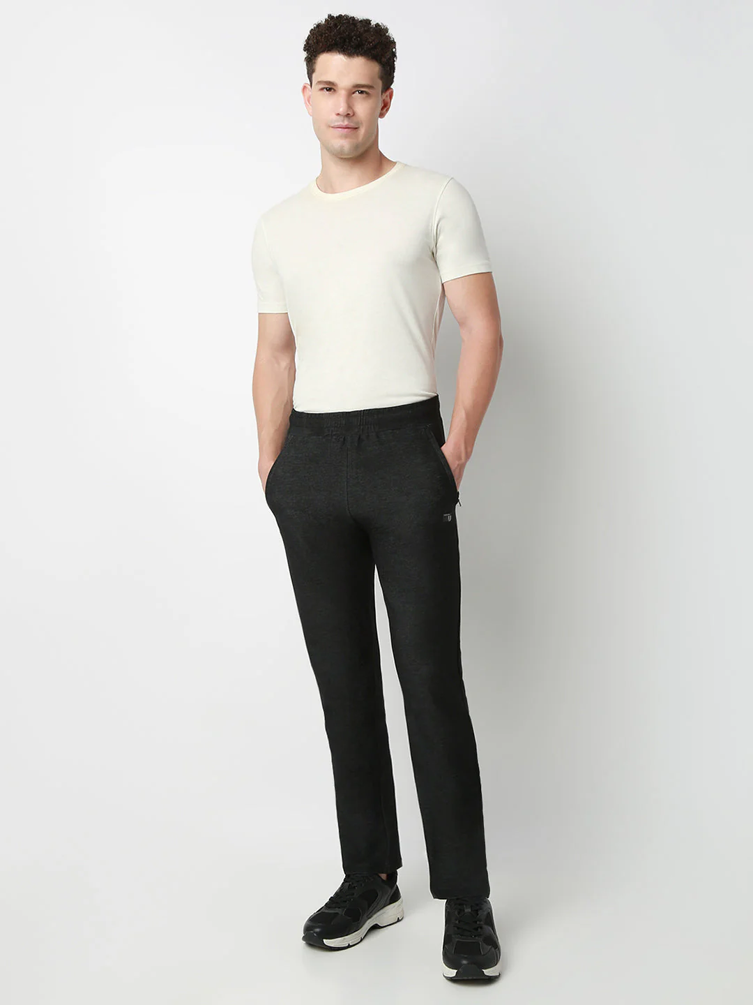 Underjeans Lounge Pant Slim Fit Black Mid-Rise - Image 6