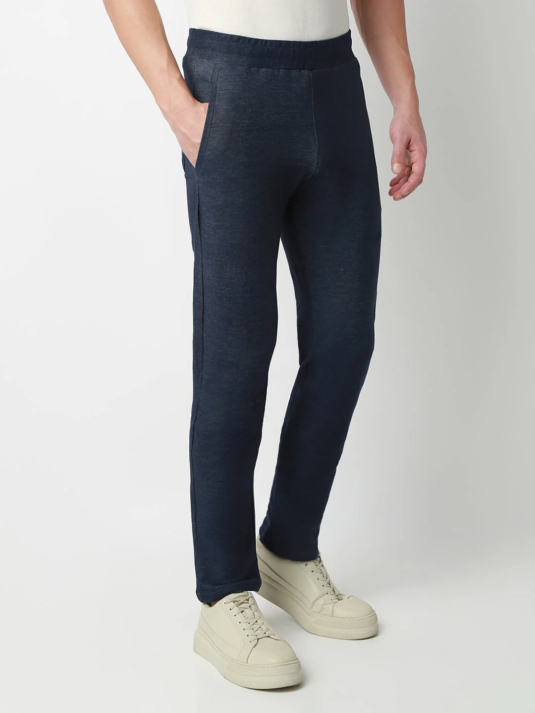 Underjeans Lounge Pant Slim Fit Blue Mid-Rise - Image 4