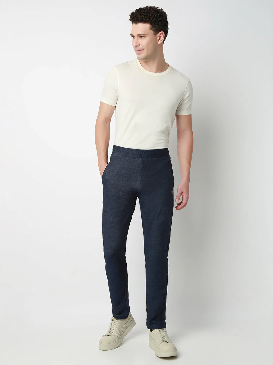Underjeans Lounge Pant Slim Fit Blue Mid-Rise - Image 6