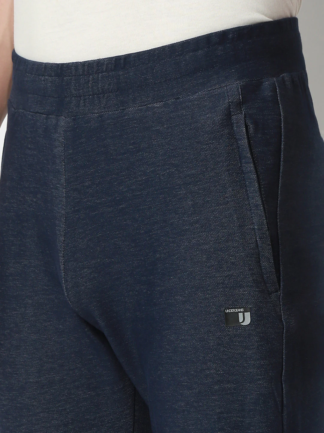 Underjeans Lounge Pant Slim Fit Blue Mid-Rise - Image 7