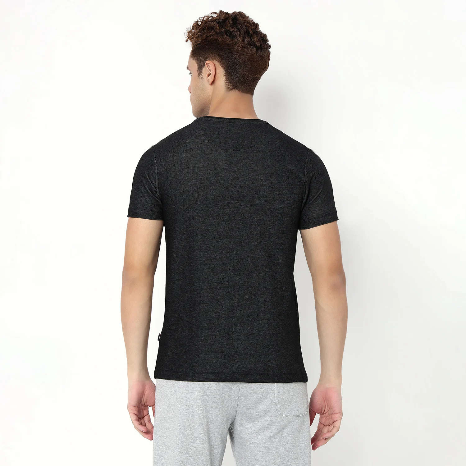 Underjeans T-Shirt Black Slim Fit - Image 5