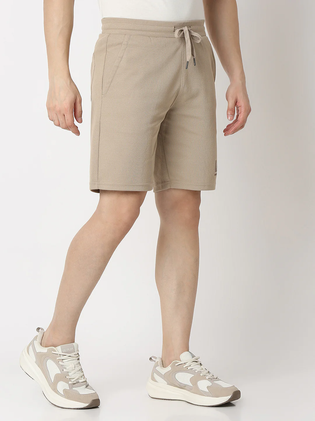 Underjeans Shorts Regular Fit Khaki Mid-Rise - Image 3