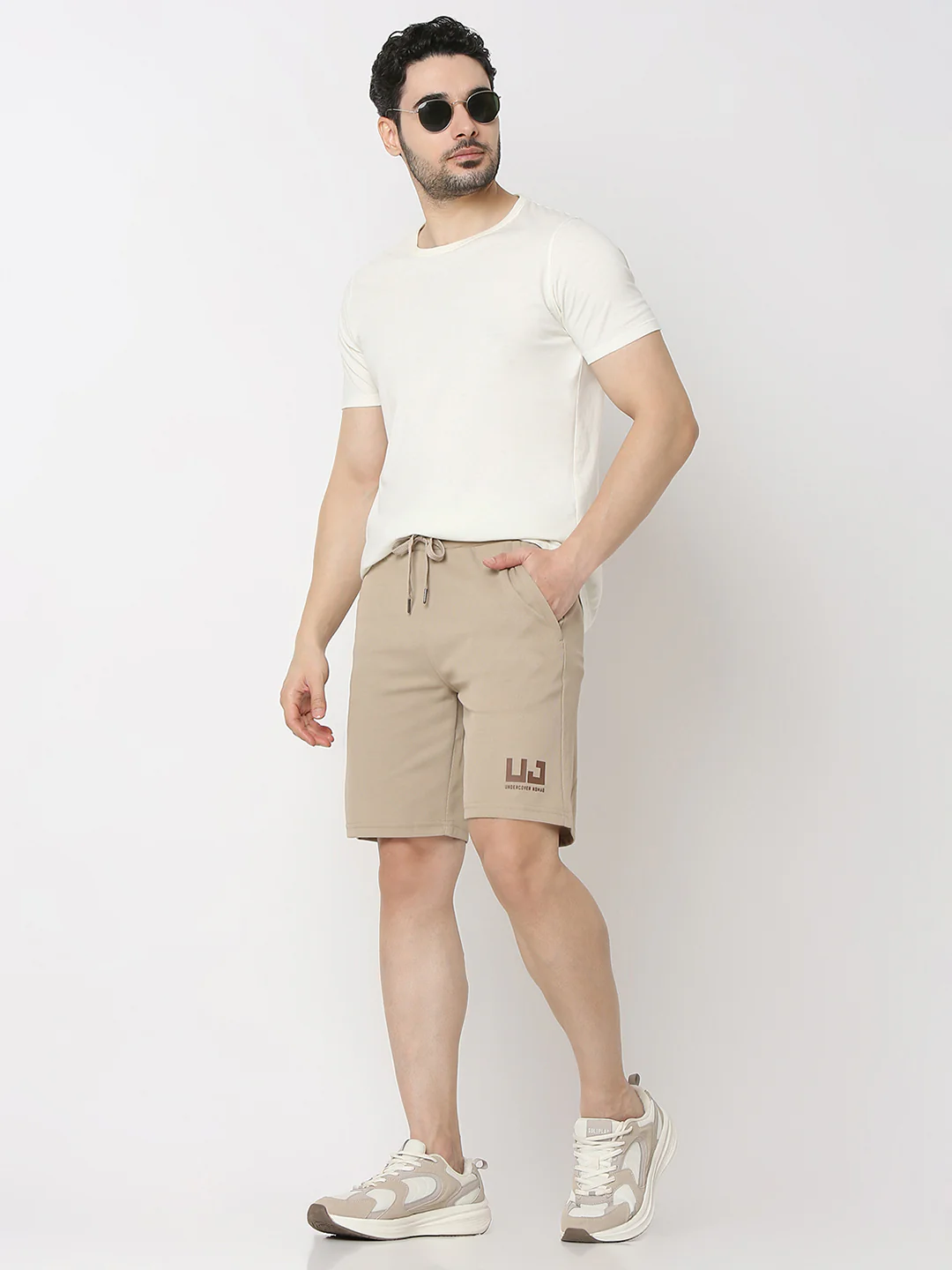 Underjeans Shorts Regular Fit Khaki Mid-Rise - Image 6