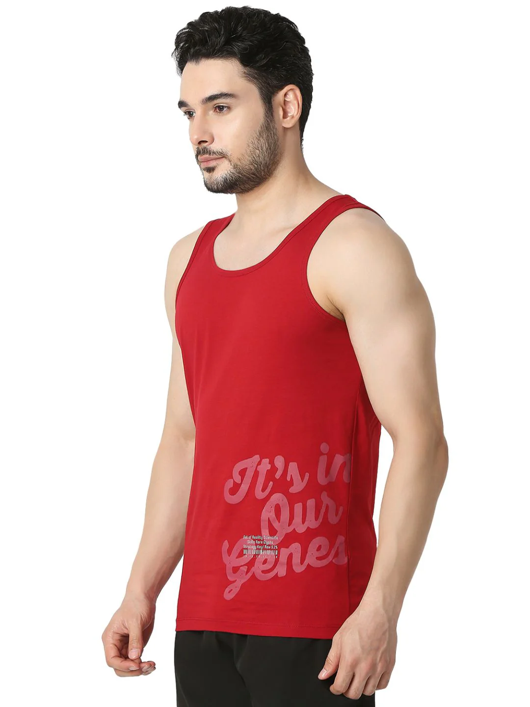Underjeans Deep Red Regular Fit Vest - Image 2