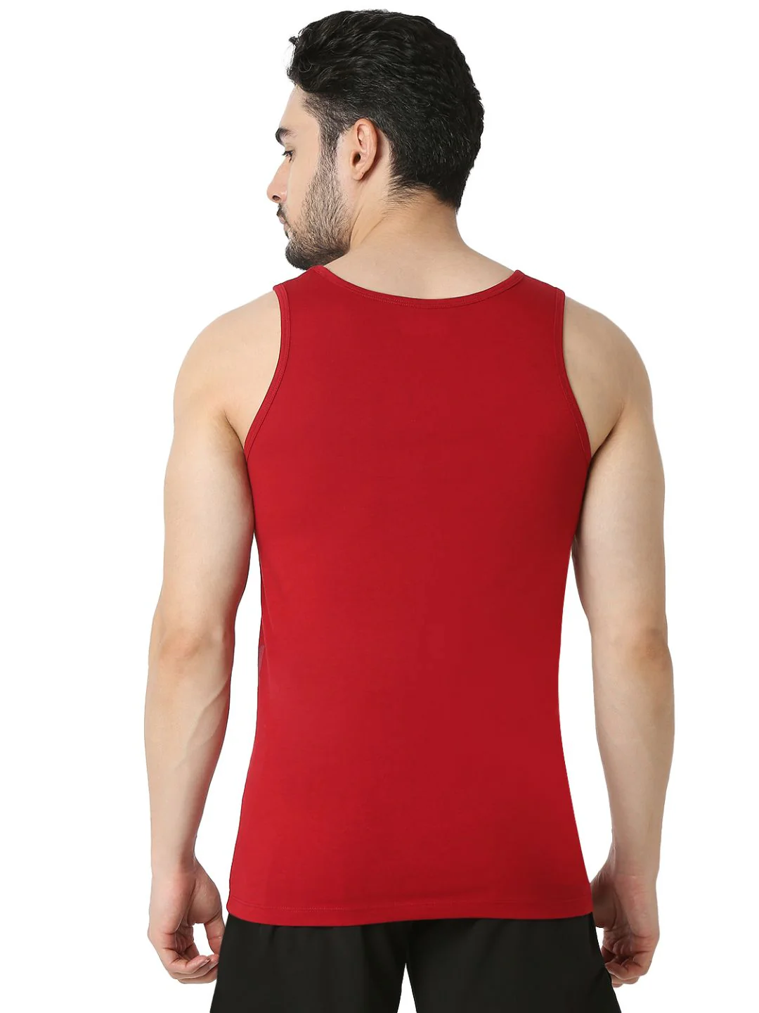 Underjeans Deep Red Regular Fit Vest - Image 5