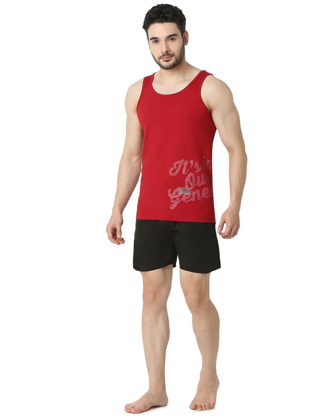 Underjeans Deep Red Regular Fit Vest - Image 6