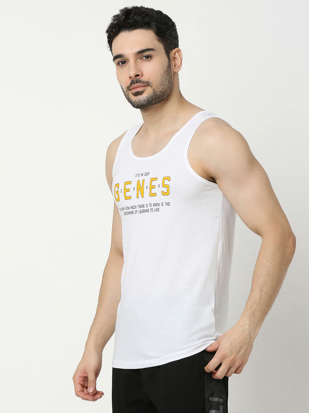Underjeans White Regular Fit Vest - Image 2