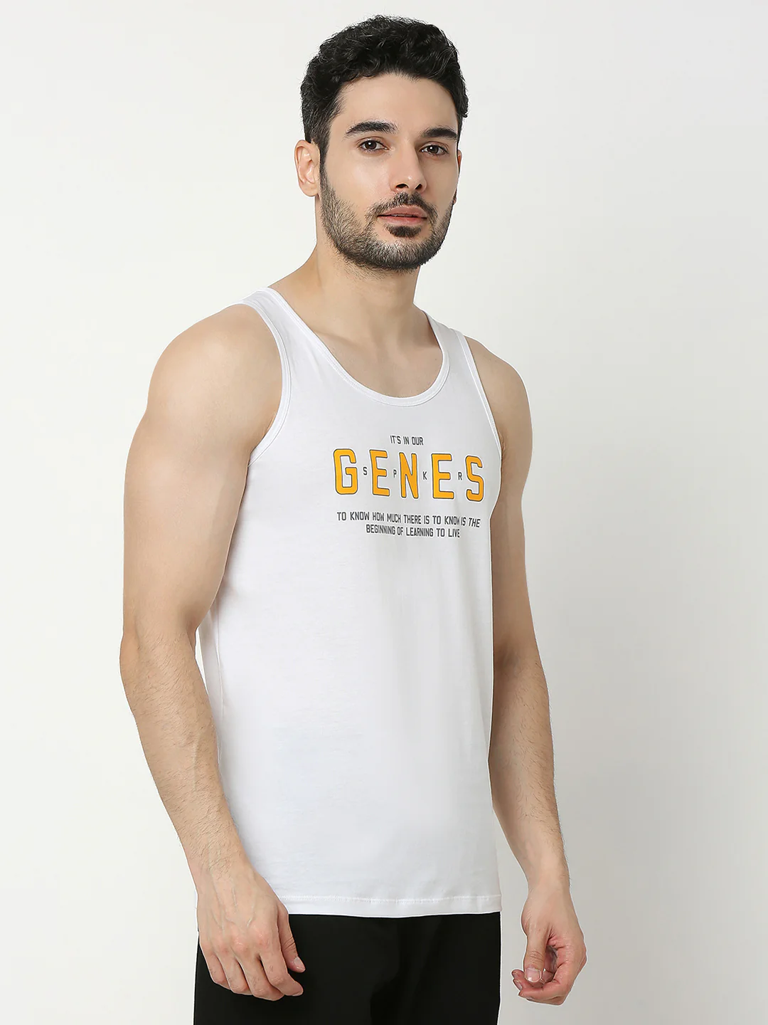 Underjeans White Regular Fit Vest - Image 3
