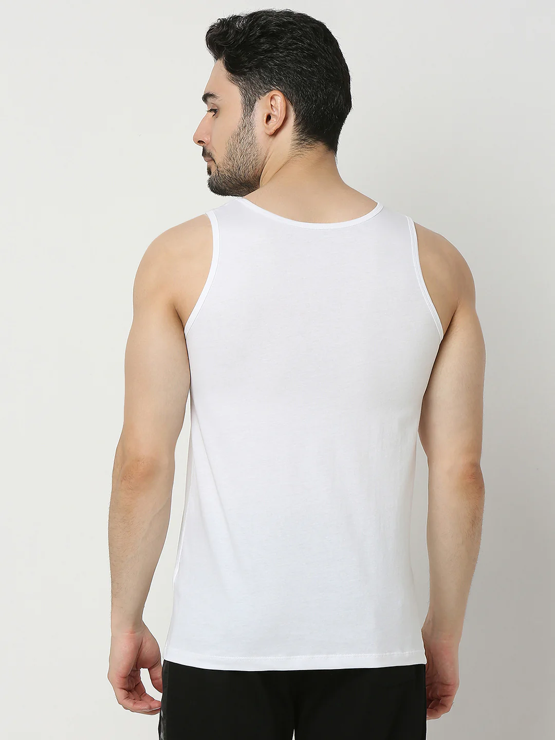Underjeans White Regular Fit Vest - Image 4