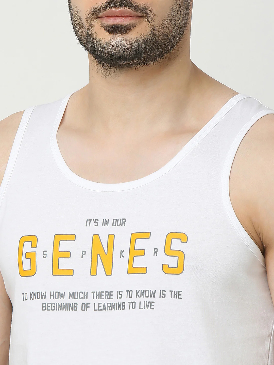 Underjeans White Regular Fit Vest - Image 5
