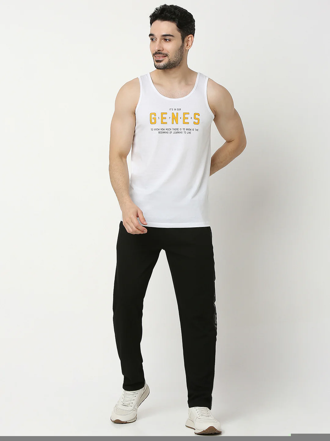 Underjeans White Regular Fit Vest - Image 6
